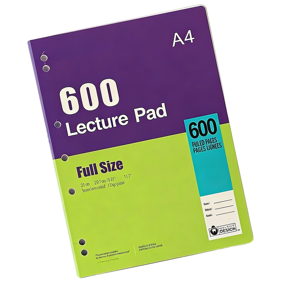 4600 Pages Paper Notebook Professional Writing Notebook- Purple 7627001498501