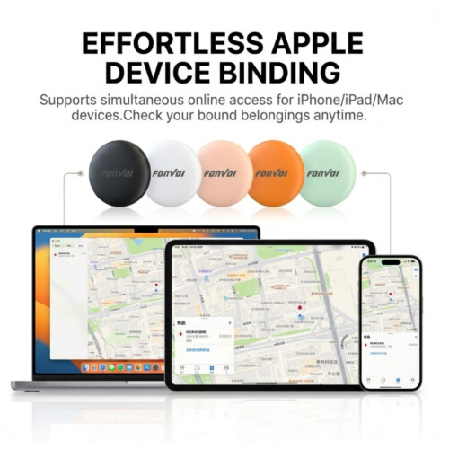 Μίνι Bluetooth Item Finder, Συμβατό με το Find My(iOS), Παγκόσμια ετικέτα εντοπισμού GPS για 1
