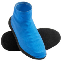 Copriscarpe impermeabili, riutilizzabili, pieghevoli, antiscivolo, con rinforzo in gomma, per uomo e donna (taglia 7-8)