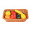 Pack of 7 Assorted Fruit Shakers with Storage Basket for 1