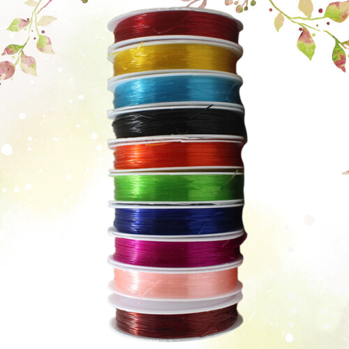 30 Pièces Fil Élastique Coloré Résistant Pour De 2