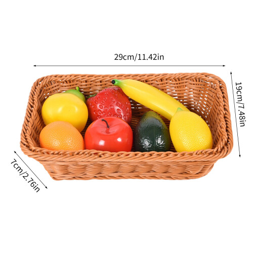 Pack of 7 Assorted Fruit Shakers with Storage Basket for 2