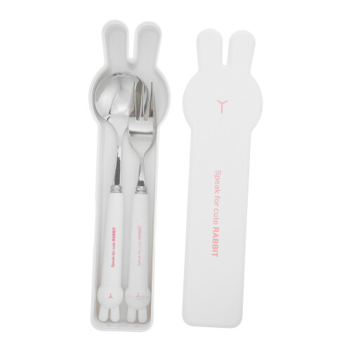 1Ensemble Couverts Bébé Avec Étui Portable Design