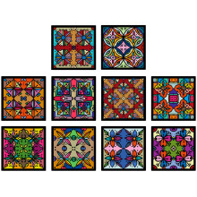 10Pièces Stickers Carrelage Auto-Adhésifs PVC Résistants À L'huile