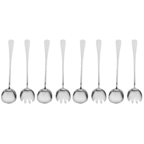 4Ensembles Couverts De Service Acier Inoxydable Argenté Ergonomiques 2