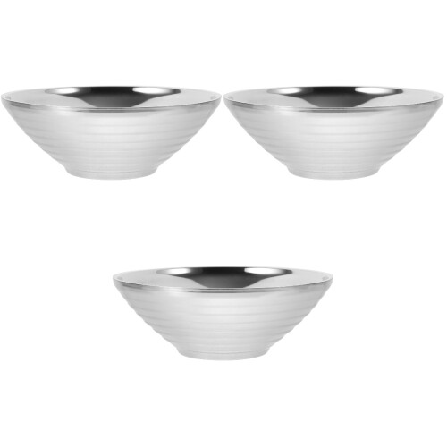 3Pièces Bol De Service En Acier Bol À Ramen Pour 1