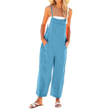 Overalls für Damen, lässig, lockere Passform,-Himmelblau XXL