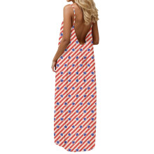 Women Backless Cami Dress, Summer Casual Sleeveless-Pink S