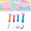 (Little Spoon)Peppa Pig Cartoon Tableware Spoon Fork Baby Complementary Food Scraper Training 5