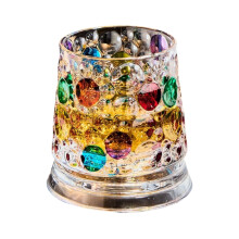 Hand Painted Rotating Whiskeys Glasses With 360 Degree-6