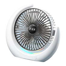 Praktische kleine koelventilator-Zwart oplaadbaar model