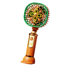 Draadloze ventilator met 3 snelheden en telefoonstandaard-Oranje