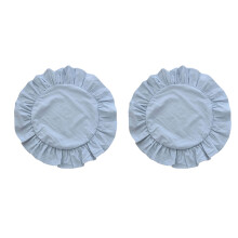 Decoratieve eetplacemat met kanten rand voor-Hemelsblauw 2 stuks