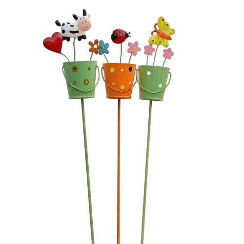 Modern Flower Pot Stands Decorative Stakes-Threepiece bucket