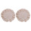 Polycotton Round Placemat For Dining Table-apricot 2 pieces 1