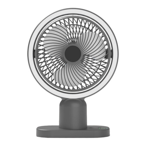 Handheld miniatuurventilator USB-aangedreven-Grijze basis