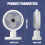 Compacte desktopventilator USB-aangedreven-Witte basis 5