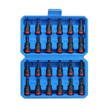 Set van 24 38 inch gelegeerde stalen zeshoekige bitdoppenset