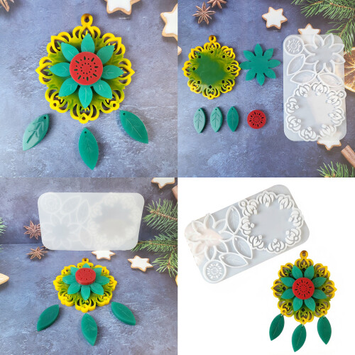 Artistic Earring Shaping Mould From Safe Silicone Materials 1