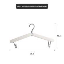 (White)Cintre à vêtements portable léger support de séchage polyvalent voyage dortoir étudiant