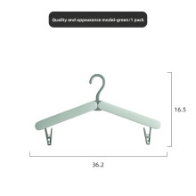 (Green)Lightweight Portable Clothe Hanger Multi Purpose Drying Rack Travel Student Dorm