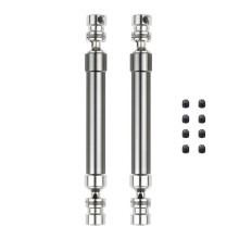 2PCS Metal CVD Drive Shaft 110-160mm for 1/10 RC Rock Crawler Axial SCX10 90046  Trx4,Titanium