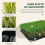 Outsunny Césped Artificial Verde 300 x 100 x 2.5cm 6