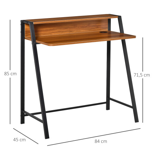 Homcom Escritorio Marrón 84 x 45 x 85 cm 2