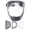 Work Protection Mask Full Face Protector Shield Transparent Facial Protector Face Dustproof with 10 Filter Black 1