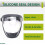 Work Protection Mask Full Face Protector Shield Transparent Facial Protector Face Dustproof with 10 Filter Black 2