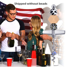 15 Pcs Travel Corkscrew Wine Bottle Opener Beadable Wine Cork Remover for Bar Restaurant Kitchen Beverage Gifts
