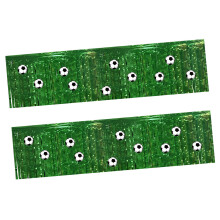2pcs Soccer Themed Table Coverings With Cutout Designs-two sets