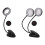 Tragbare Clip-Schreibtischlampe, flexible-Doppelkopf 3