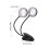 Tragbare Clip-Schreibtischlampe, flexible-Doppelkopf 5