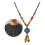 Colorful Ethnic Style Ceramic Beaded Necklace With Unique Square 2