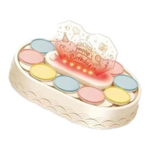 Support à gâteau transparent à rotation automatique avec lecture