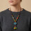 Colorful Ethnic Style Ceramic Beaded Necklace With Unique Square 7
