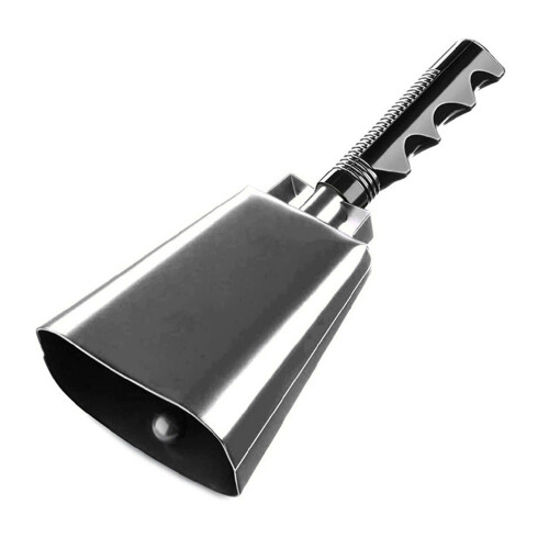 Cloche robuste de 10 pouces, ton argent, avec-Noir 1 pièce