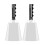 10Inch Metal Cheering Bell With Comfortable-White 2 pieces 1