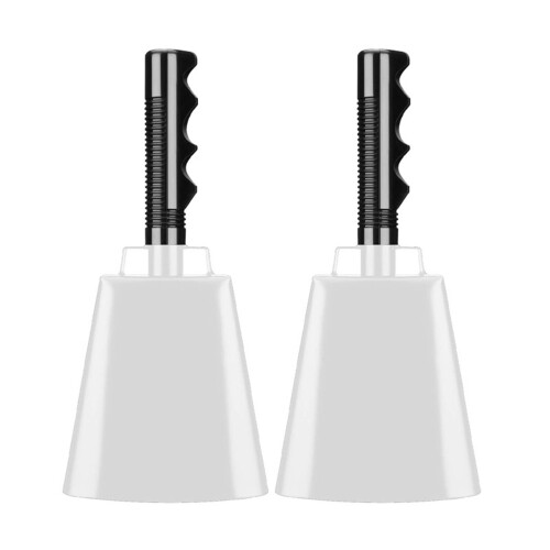 Traditional Handheld Rings Bell Suitable For-White 2 pieces