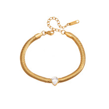Bracelet à maillons serpent tendance, avec Accent-JDB0112229 1