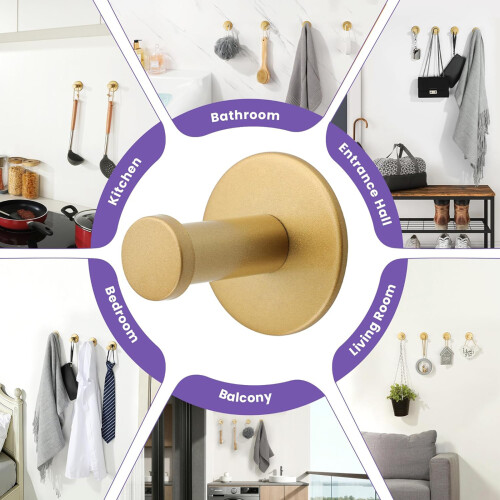 Zinc Alloy Wall Hooks For Bathroom Decoration Practical Hanger 1
