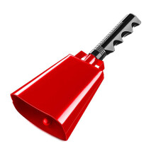 Draagbare 10 inch zilveren feestbel creëert luide-Rood 1 stuk