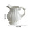 White Ceramic Jugs Vases With Pumpkin Texture And Handle 3