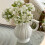 White Ceramic Jugs Vases With Pumpkin Texture And Handle 4