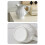 Artistic Matte Finish Ceramic Jugs Vases With Handle White 5