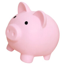 Decorative Pig Shape Saving Jar Money Management Holder-Pink 1