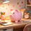 Decorative Pig Shape Saving Jar Money Management Holder-Pink 1 3
