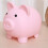 Decorative Pig Shape Saving Jar Money Management Holder-Pink 1 5