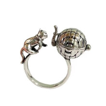 Delicate Open Finger Rings Alloy Texture Suitable for-silver